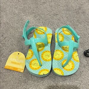 Toddler Sandals - Blue and Yellow Suns